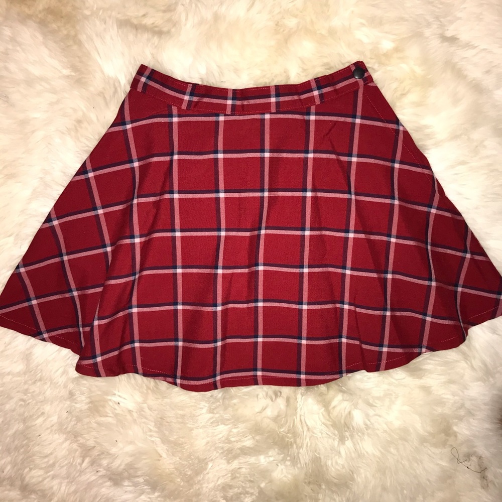 American Apparel Plaid Skirt / Red Tartan
